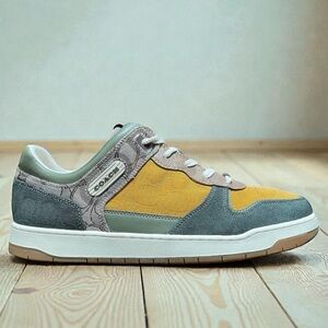 COACH C201 Mixed Signature 3 Sneakers• Size 10D • Men • This Color is Deadstock